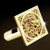Luxury Golden Square Floor Waste Drain Bathroom Shower Drain