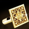 Luxury Golden Square Floor Waste Drain Bathroom Shower Drain