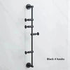 Luxury Nordic Style Brass Movable Wall Mounted Hook Hanging Rack