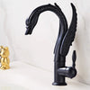 Luxury Swan Brass Basin Faucet Bathroom Water Mixer Basin Sink Tap