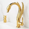 Luxury Swan Brass Basin Faucet Bathroom Water Mixer Basin Sink Tap