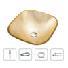 Luxury Tempered Glass Countertop Basin Artistic Modern Bathroom Sink