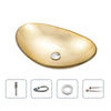 Luxury Tempered Glass Countertop Basin Artistic Modern Bathroom Sink