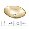Luxury Tempered Glass Countertop Basin Artistic Modern Bathroom Sink