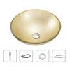 Luxury Tempered Glass Countertop Basin Artistic Modern Bathroom Sink