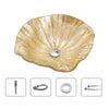 Luxury Tempered Glass Countertop Basin Artistic Modern Bathroom Sink