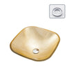Luxury Tempered Glass Countertop Basin Artistic Modern Bathroom Sink