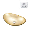 Luxury Tempered Glass Countertop Basin Artistic Modern Bathroom Sink