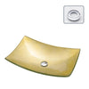 Luxury Tempered Glass Countertop Basin Artistic Modern Bathroom Sink