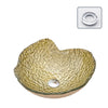 Luxury Tempered Glass Countertop Basin Artistic Modern Bathroom Sink