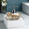 Luxury Three-dimensional Amber Glass Bathroom Shower Accessories