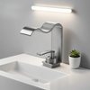Luxury Waterfall Basin Faucet Deck Mounted Brass Hot Cold Mixer Tap