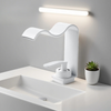 Luxury Waterfall Basin Faucet Deck Mounted Brass Hot Cold Mixer Tap
