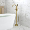 Luxury Waterfall Bathtub Faucet Brass Water Mixer with Hand Shower