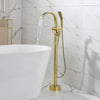 Luxury Waterfall Bathtub Faucet Brass Water Mixer with Hand Shower