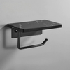 Marble Toilet Paper Holder Tissue Roll Rack with Mobile Phone Storage