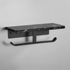 Marble Toilet Paper Holder Tissue Roll Rack with Mobile Phone Storage