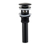 Matte Black Basin Sink Pop Up Drain Brass Drain Plug Sink Drain