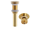 Matte Black Basin Sink Pop Up Drain Brass Drain Plug Sink Drain
