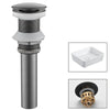 Matte Black Basin Sink Pop Up Drain Brass Drain Plug Sink Drain