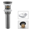 Matte Black Basin Sink Pop Up Drain Brass Drain Plug Sink Drain