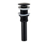 Matte Black Basin Sink Pop Up Drain Brass Drain Plug Sink Drain