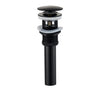 Matte Black Basin Sink Pop Up Drain Brass Drain Plug Sink Drain