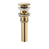 Matte Black Basin Sink Pop Up Drain Brass Drain Plug Sink Drain