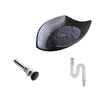 Matte Black Bathroom Sinks Modern Counter Basin Sink for Kitchen