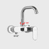 Matte Black Wall Mounted Faucet Pull Down Cold Hot Water Kitchen Taps