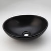 Matte Black Washbasin Lavatory Basin Bathroom Sink Faucet Combo