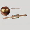 Mirror Lamp Solid Wood Personality Long Strip Bathroom Wall Light