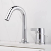 Modern Bathroom Basin Faucet Brass Tap with Handle Water Mixer Tap