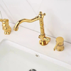 Modern Bathroom Basin Faucet Brass Tap with Handle Water Mixer Tap