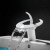 Modern Bathroom Basin Faucet Brass Waterfall Basin Sink Lavatory Tap