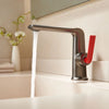 Modern Bathroom Brass Basin Faucet Single Lever Hot and Cold Mixer Tap