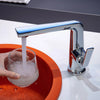 Modern Bathroom Brass Basin Faucet Single Lever Hot and Cold Mixer Tap