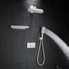 Modern Bathroom Shower Faucet Set with Shelf Brass Shower Mixer Tap