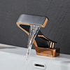 Modern Brass Waterfall Basin Faucet Washbasin Single Handle Mixer Tap