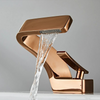 Modern Brass Waterfall Basin Faucet Washbasin Single Handle Mixer Tap