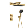 Modern Concealed Wall-Mounted Brass Shower System Mixer Faucet Set