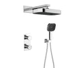 Modern Concealed Wall-Mounted Brass Shower System Mixer Faucet Set