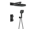 Modern Concealed Wall-Mounted Brass Shower System Mixer Faucet Set