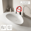 Modern Minimalist Sink Creative Triangular Countertop Single Sink