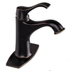 Modern Oil Rubbed Bronze Stainless Steel Bathroom Single Sink Faucet
