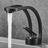 Modern Single Handle Brass Basin Faucet Hot Cold Mixer Bathroom Tap