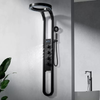 Modern Smart Rainfall Shower Panel Brass LED Display SPA Massage Jet