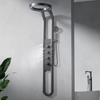 Modern Smart Rainfall Shower Panel Brass LED Display SPA Massage Jet