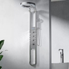 Modern Smart Rainfall Shower Panel Brass LED Display SPA Massage Jet