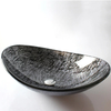 Modern Tempered Glass Bathroom Washbasin Above Counter Basin Sink